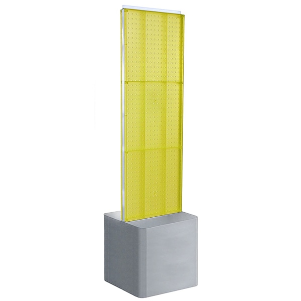 Two-Sided Pegboard Floor Adjustable DisplayPanel Size: 16"W x 60"H